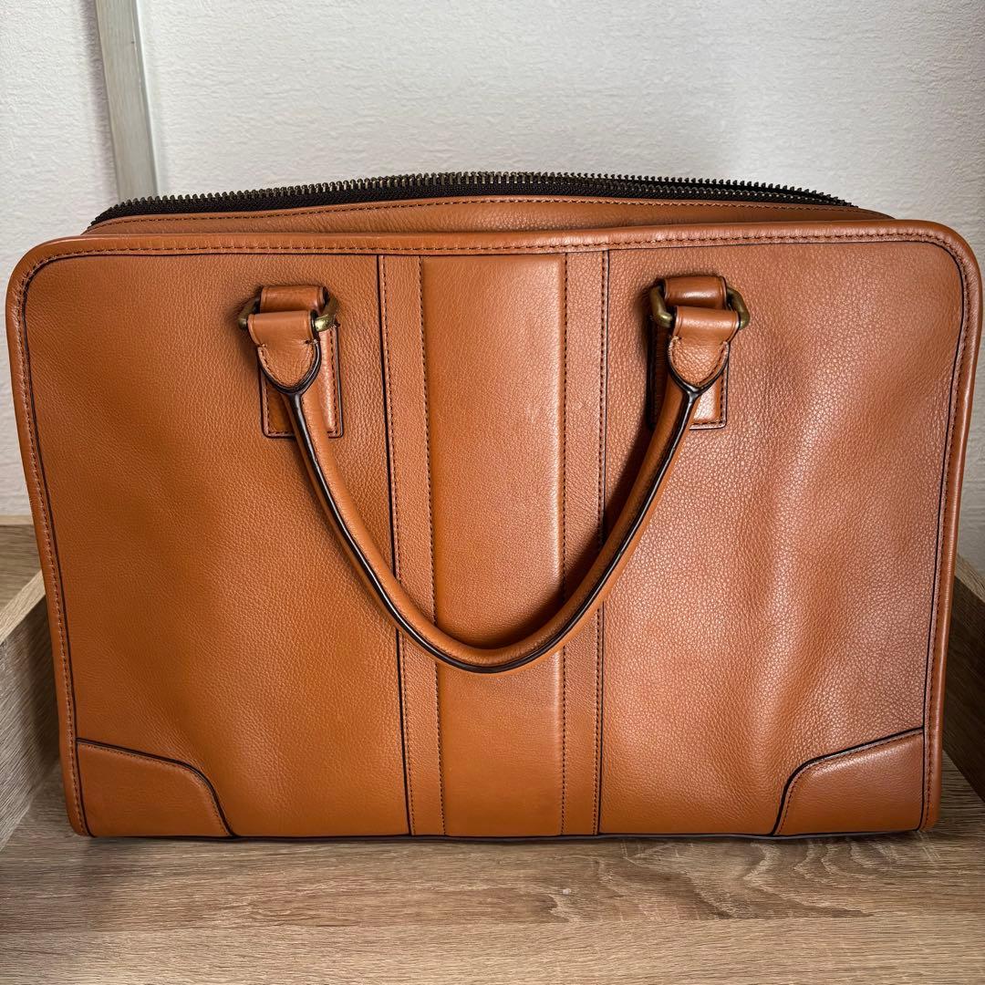 【美品】COACH コーチ ビジネスバッグ 本革