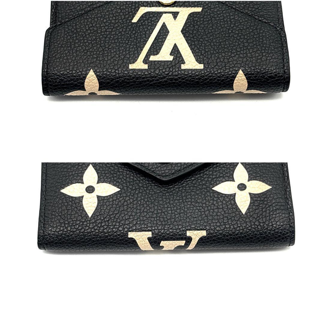 現行◆未使用級◆ルイヴィトン ポルトフォイユ ヴィクトリーヌ バイカラー 黒