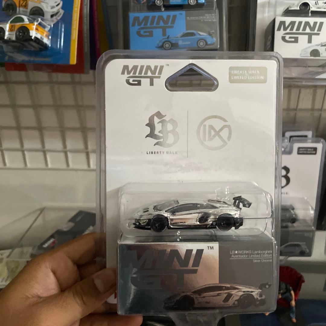 ミニカー Mini gt Lamborghini crome imx