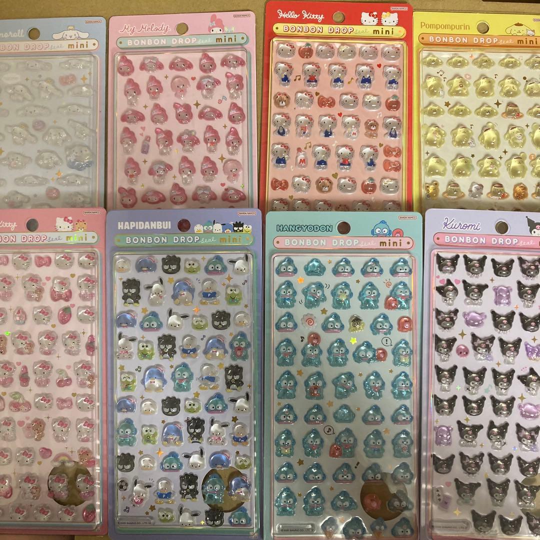 サンリオ ボンボンドロップシール 8種類