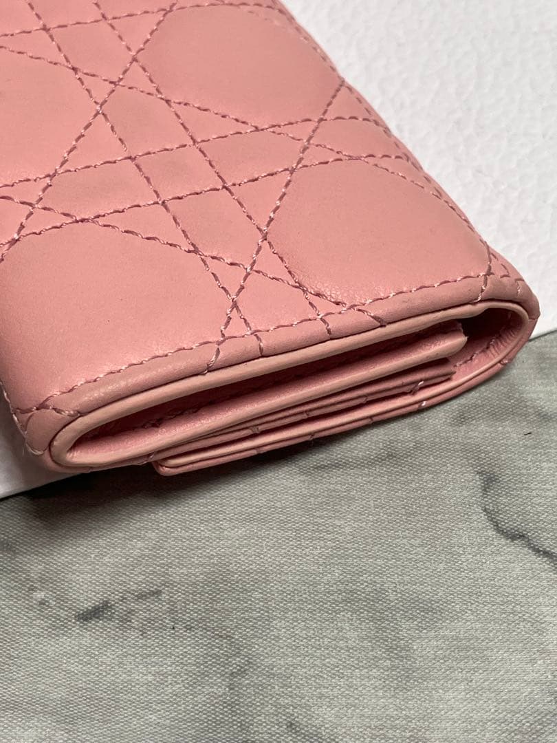DIOR ミスディオール　グリシーヌウォレット　ミニ財布　ケース　ピンク