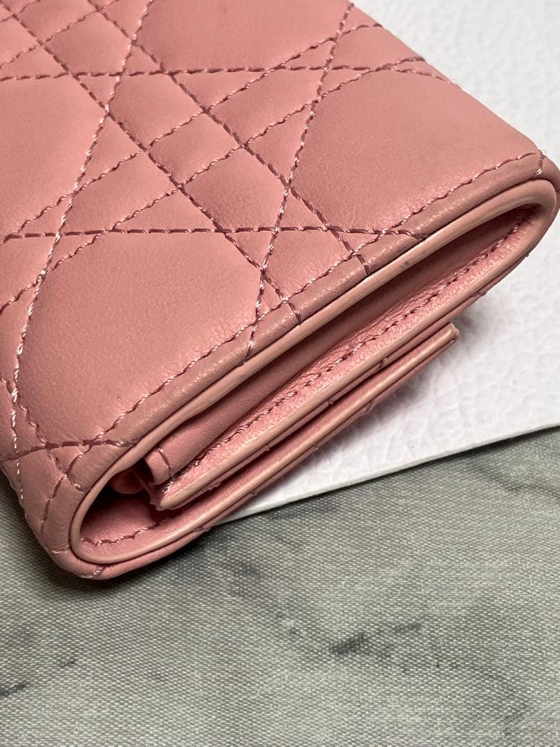 DIOR ミスディオール　グリシーヌウォレット　ミニ財布　ケース　ピンク