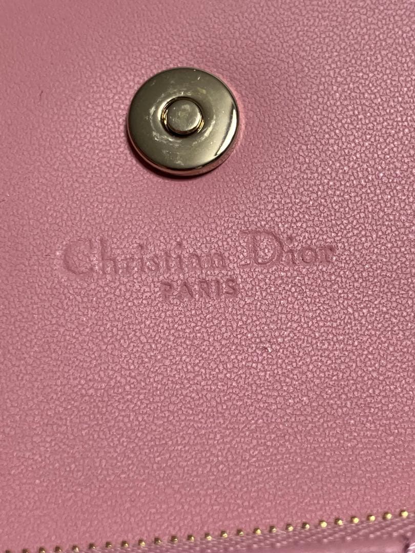 DIOR ミスディオール　グリシーヌウォレット　ミニ財布　ケース　ピンク