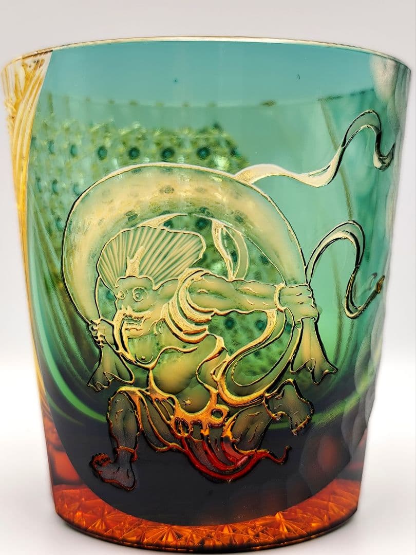 最上位作☆但野英芳 江戸切子 『風神』ロックグラス（切子 江戸切子 薩摩切子）