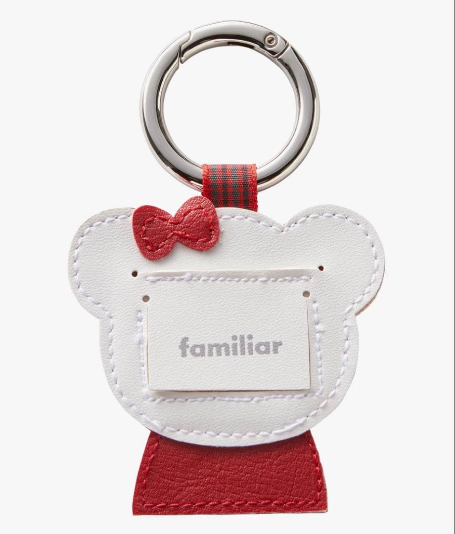 新品 ファミリア familiar ネームホルダー レッド リアちゃん