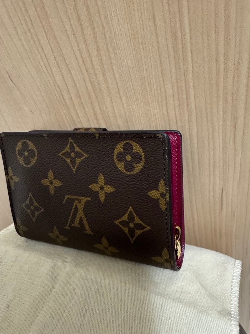 ✨美品✨LOUIS VUITTON 二つ折り財布 モノグラム ピンク/ブラウン