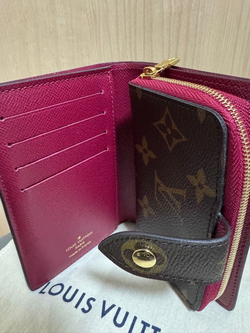 ✨美品✨LOUIS VUITTON 二つ折り財布 モノグラム ピンク/ブラウン
