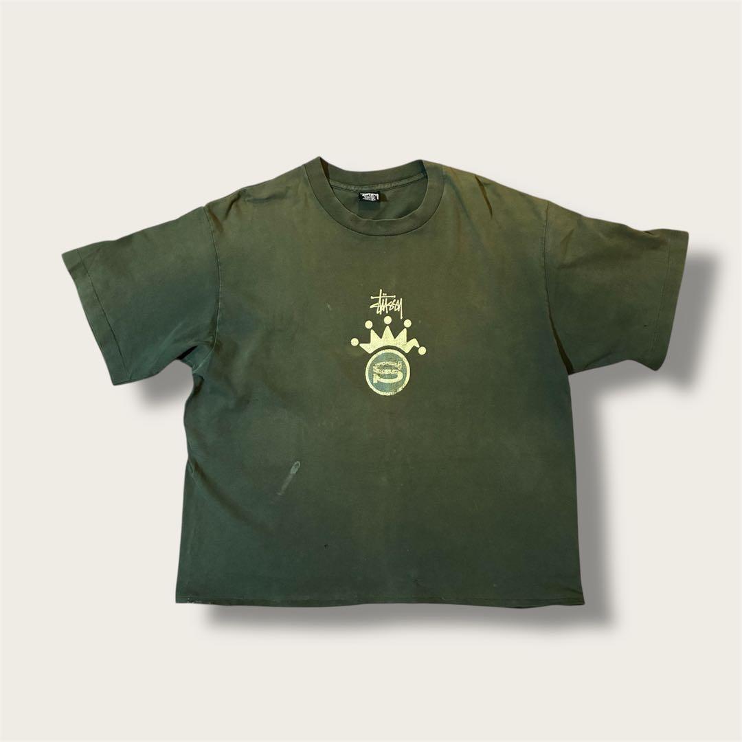 80s 90s old stussy crown T vintage USA製