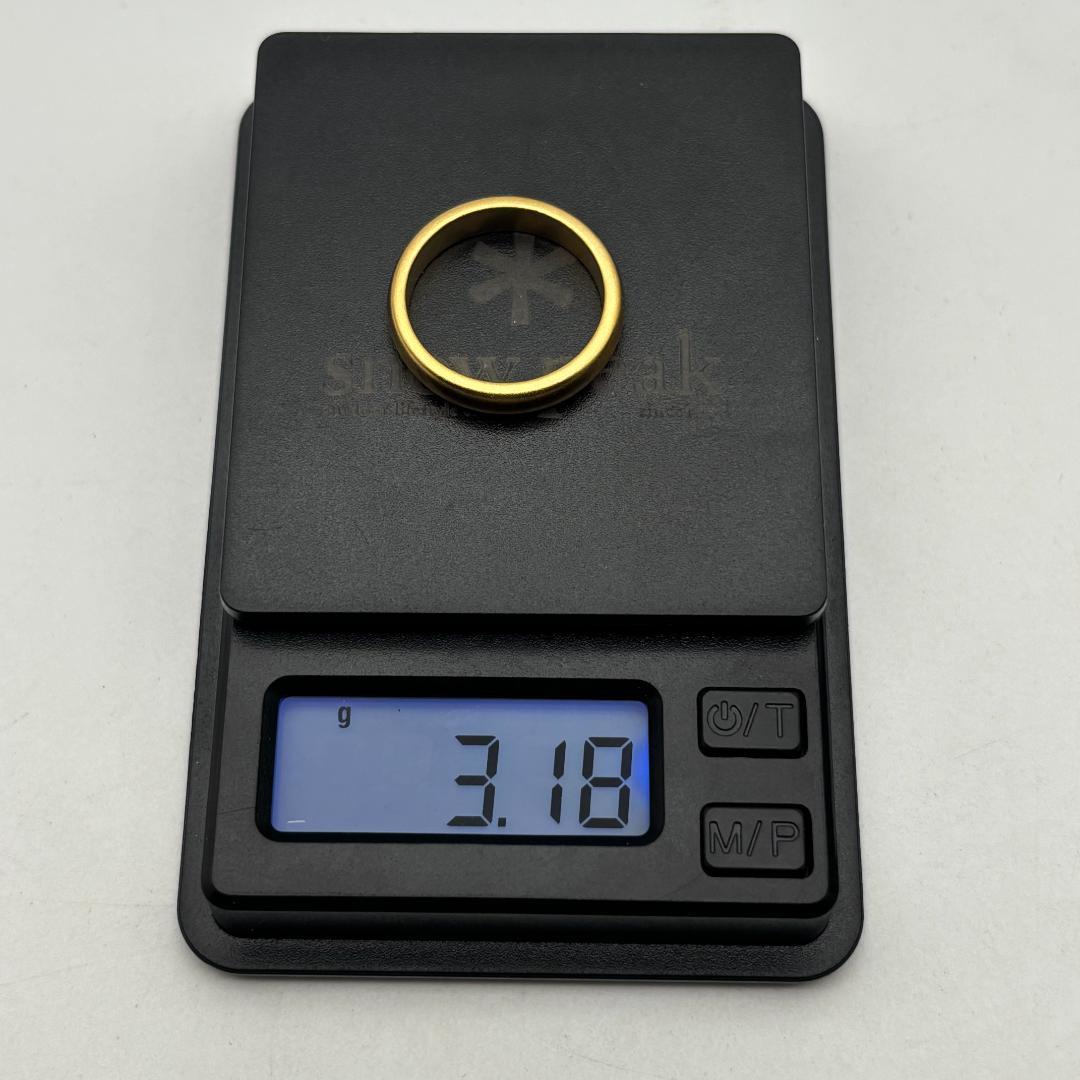 K18金ゴールド シンプルバンドリング 3.18g