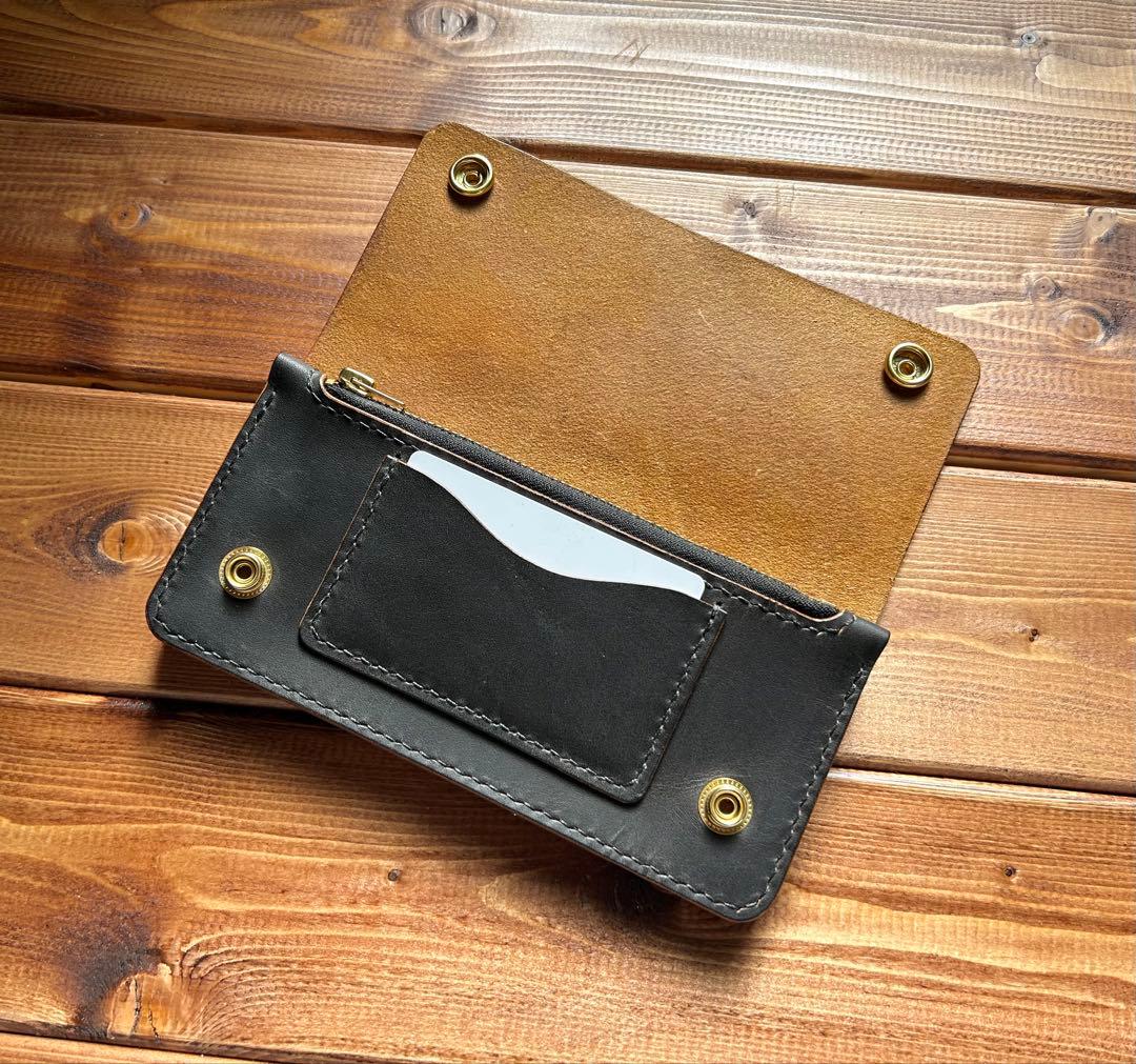 茶芯 トラッカーウォレット 三層