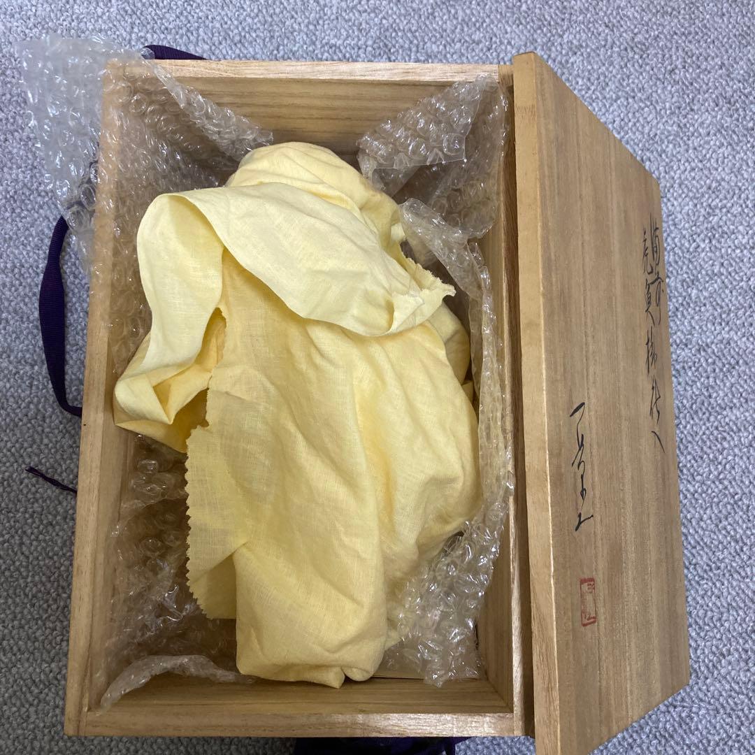 【共箱付】一壺作 黄瀬戸 虎魚（おこぜ） 掛役 置物 陶器 骨董品