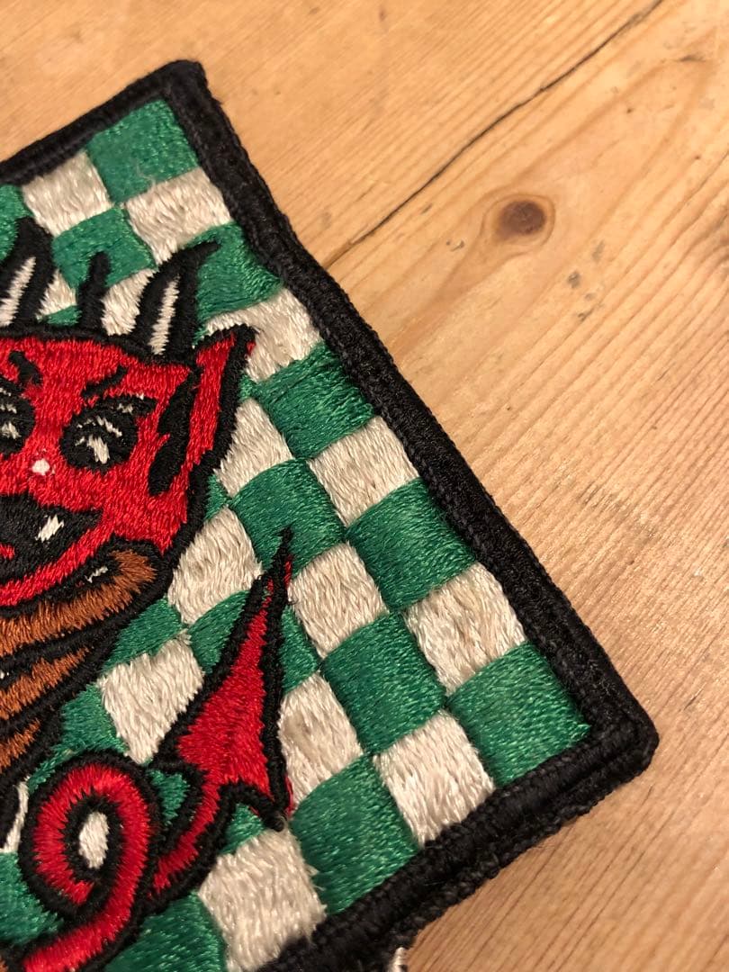 ビンテージ　60s デビル 悪魔　サタン ワッペン　ミッドセンチュリー レトロ