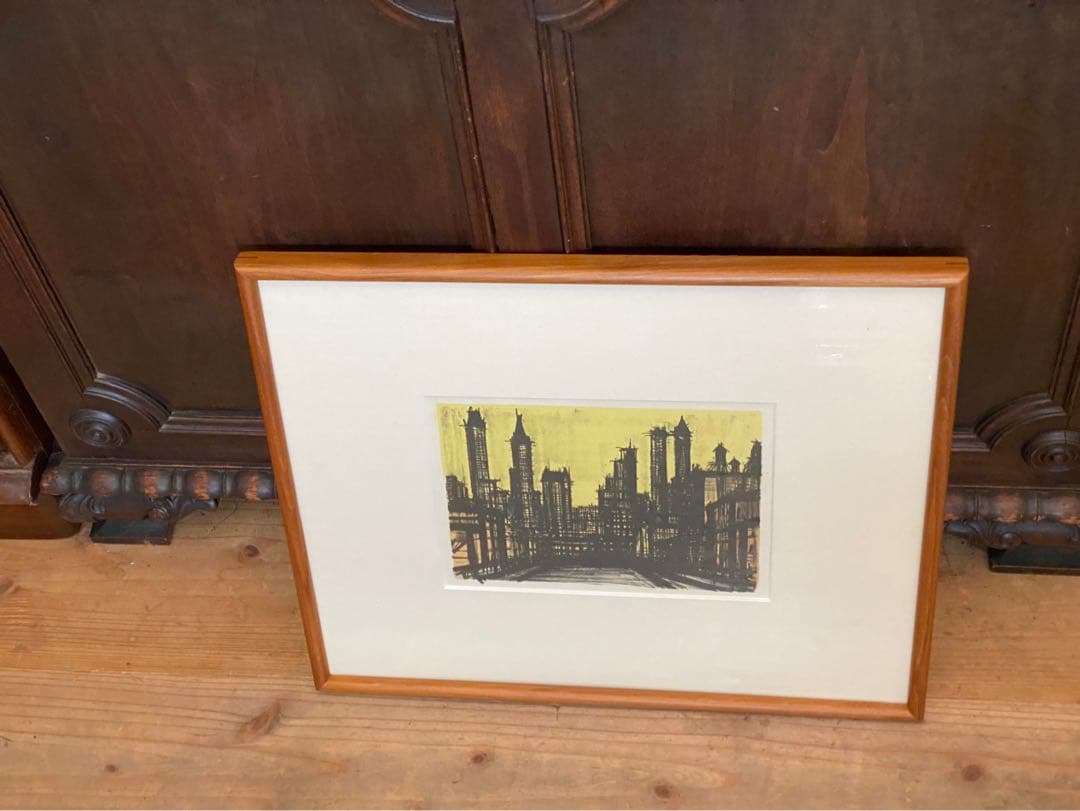 ベルナール・ビュッフェ アルバム ニューヨークシリーズ NO55 額縁 アート