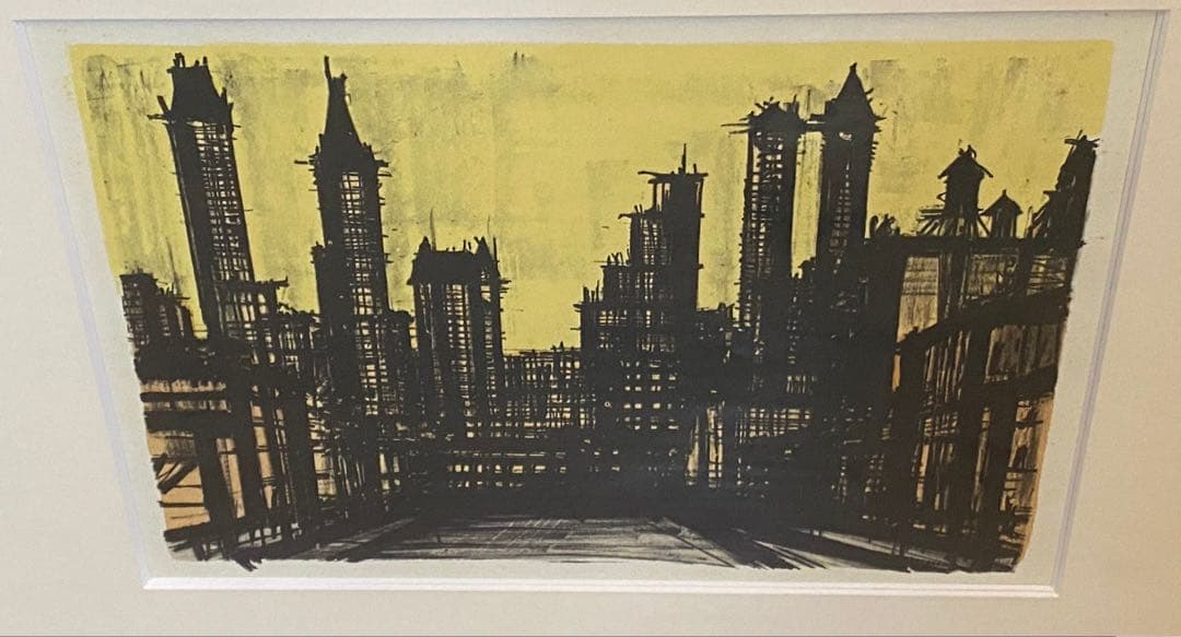 ベルナール・ビュッフェ アルバム ニューヨークシリーズ NO55 額縁 アート