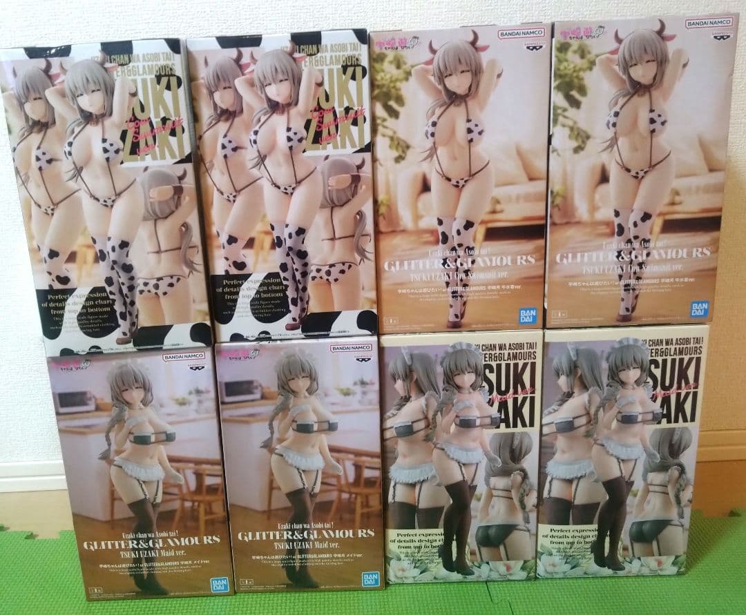 宇崎ちゃんは遊びたい　宇崎月 GLITTER フィギュア×10(メイド＆牛水着)