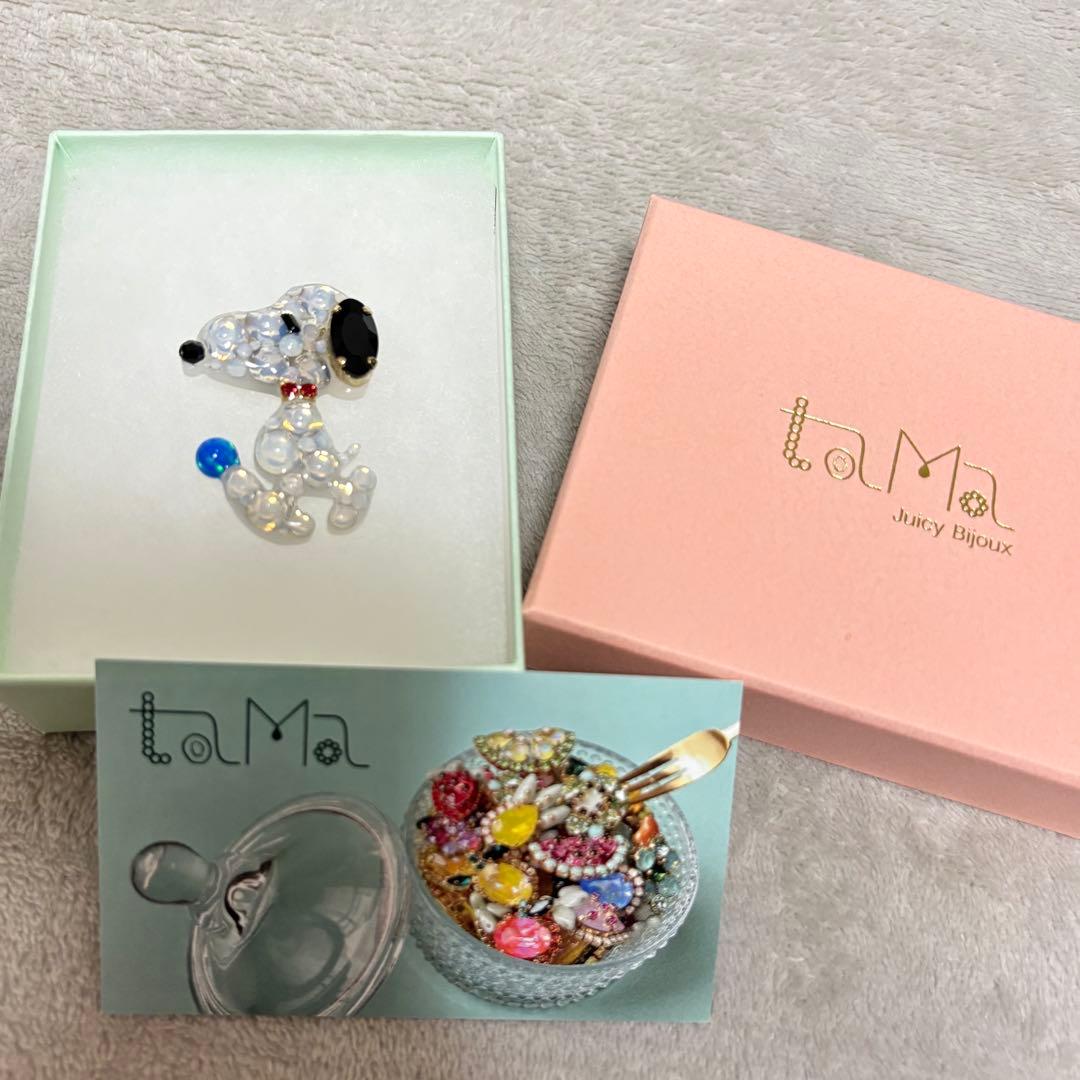 【tama juicy bijoux 】三越伊勢丹限定スヌーピー　ブローチ