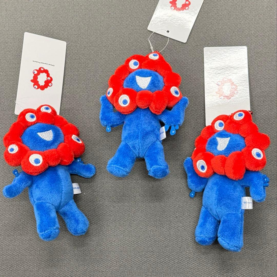 1/9購入 新品 ミャクミャク　ボールチェーンマスコットA B C 3個セット