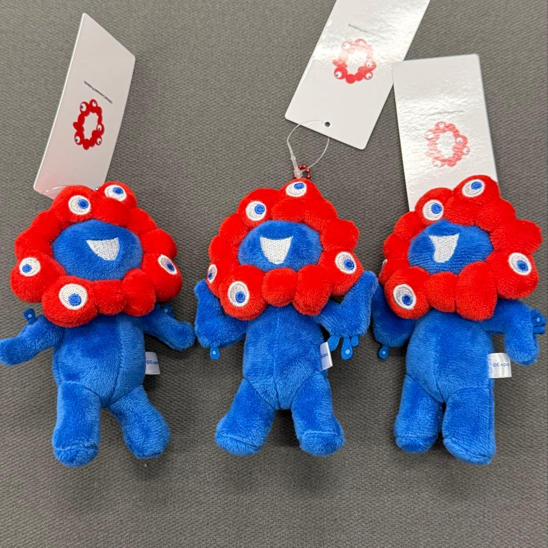 1/9購入 新品 ミャクミャク　ボールチェーンマスコットA B C 3個セット