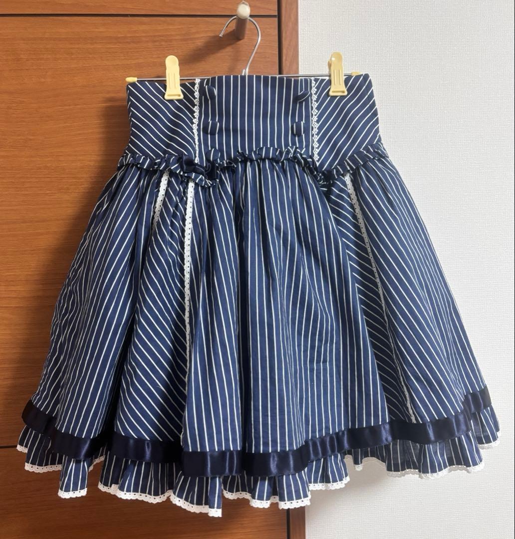 Pure Memory スカート ネイビー 1/15まで