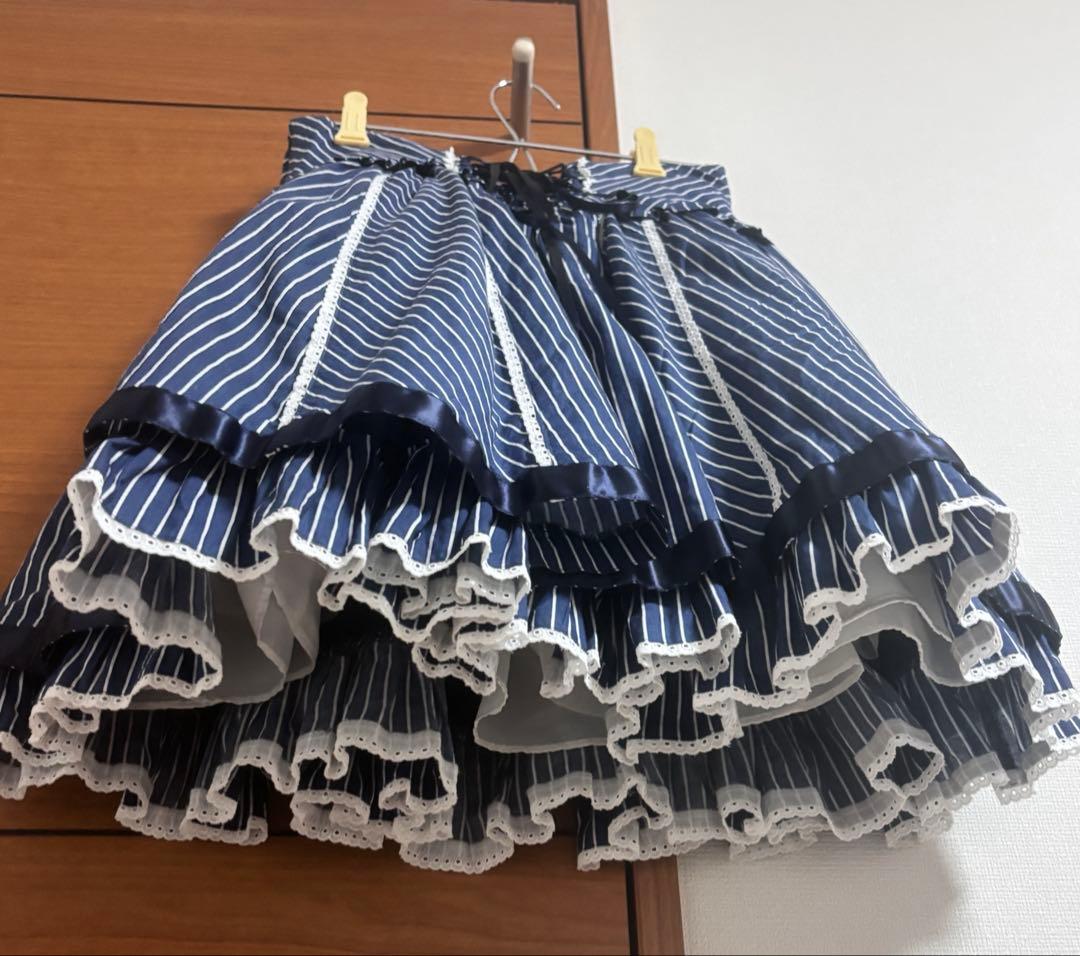 Pure Memory スカート ネイビー 1/15まで