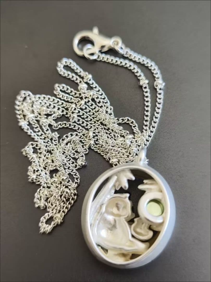 パンダフィギュア ネックレス シルバー