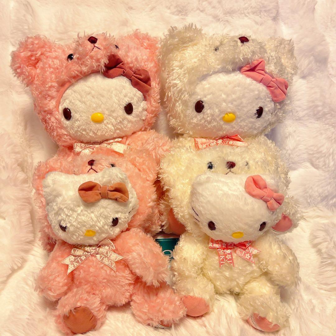 希少レア　ハローキティ　テディベア　キティベア　平成レトロ　大小4点セット
