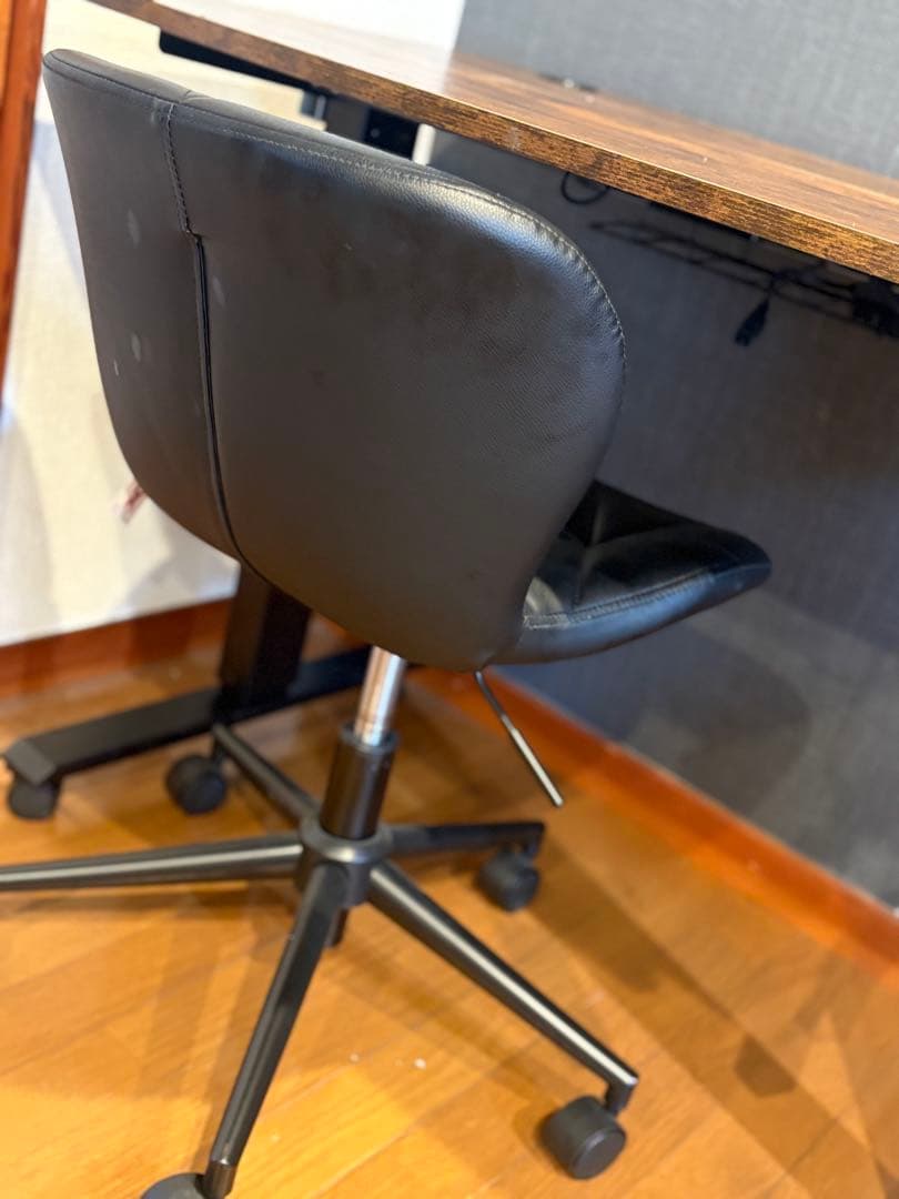 パソコンデスク自動昇降式＆チェア　美品