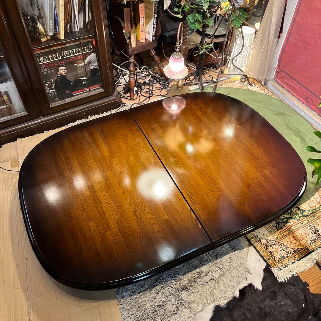 L１　キツツキマーク ヴィンテージ エクステンションテーブル　飛騨産業