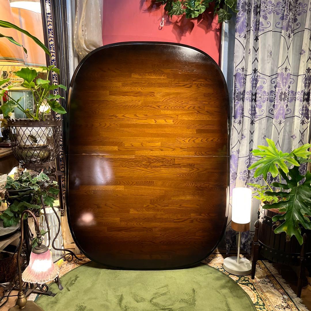 L１　キツツキマーク ヴィンテージ エクステンションテーブル　飛騨産業