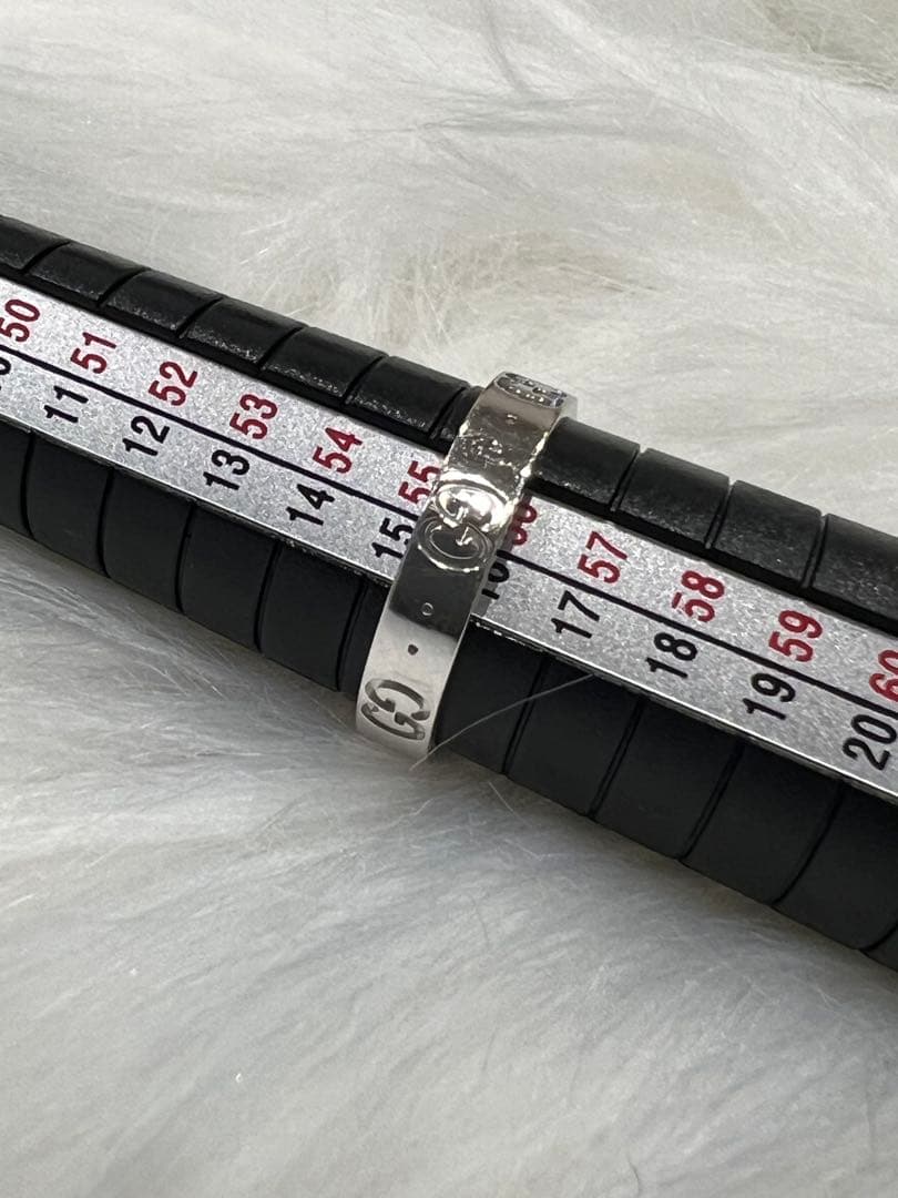 最終値下 GUCCI グッチ アイコンリング K18WG（15.5号 3.82g