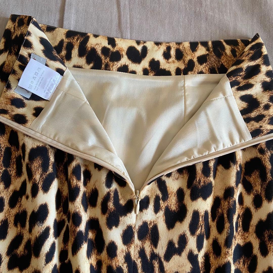 ドゥーズィエムクラス o biani レオパード柄スカート
