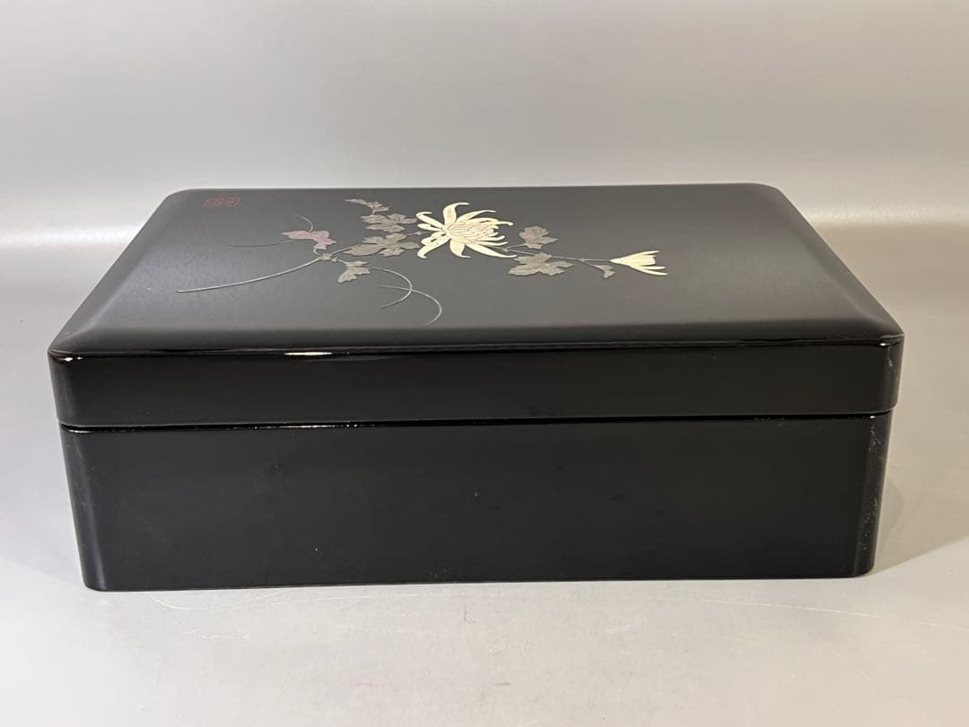 DT649 青貝塗 螺鈿 文箱 共箱