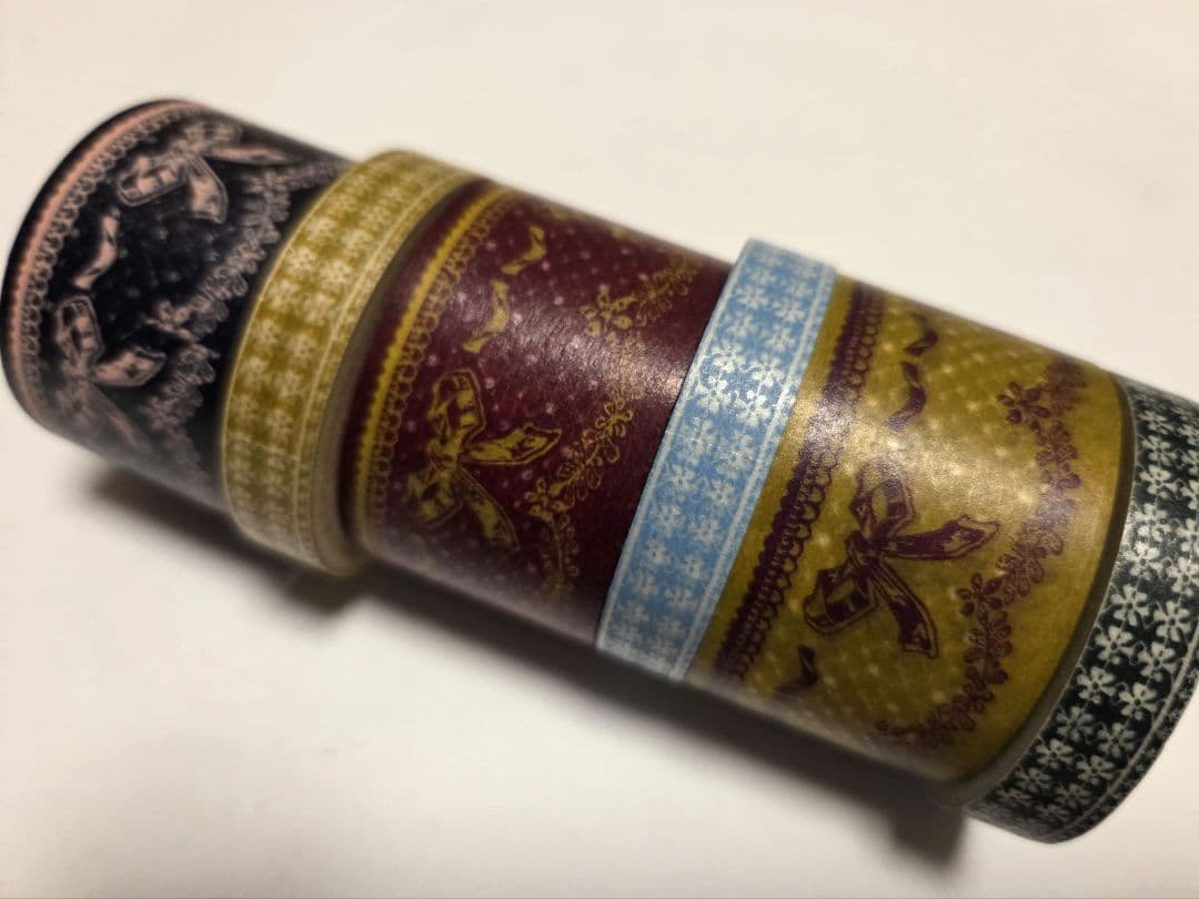 MARK'S マークス☆マスキングテープ コラージュ上手リボン 太幅広 廃盤レア