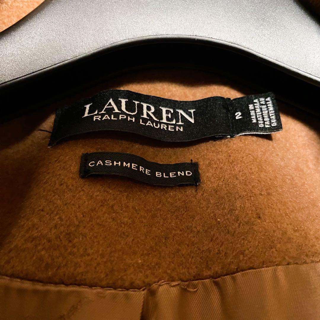 ローレンラルフローレン　カシミヤ　ウール　ガウンコート　チェスターコート　ベルト