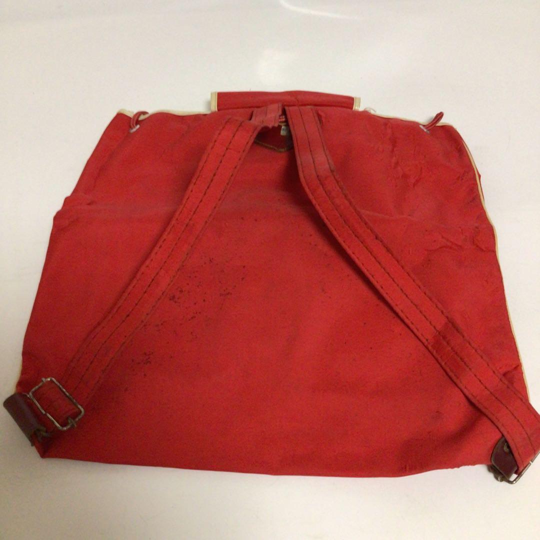 ジャイアントロボ　小学館　光プロ　赤いナイロンナップザック 女の子とロボット