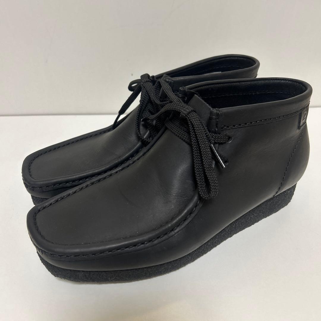 Clarks ワラビーブーツ オールレザー　UK62/1（25cm）ブラック