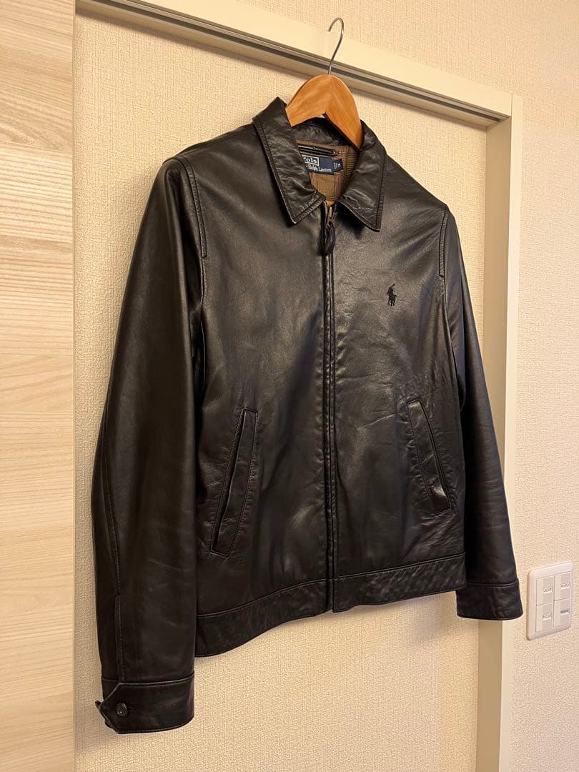 【Ralph Lauren】美品 LAMBSKIN LEATHER JACKET