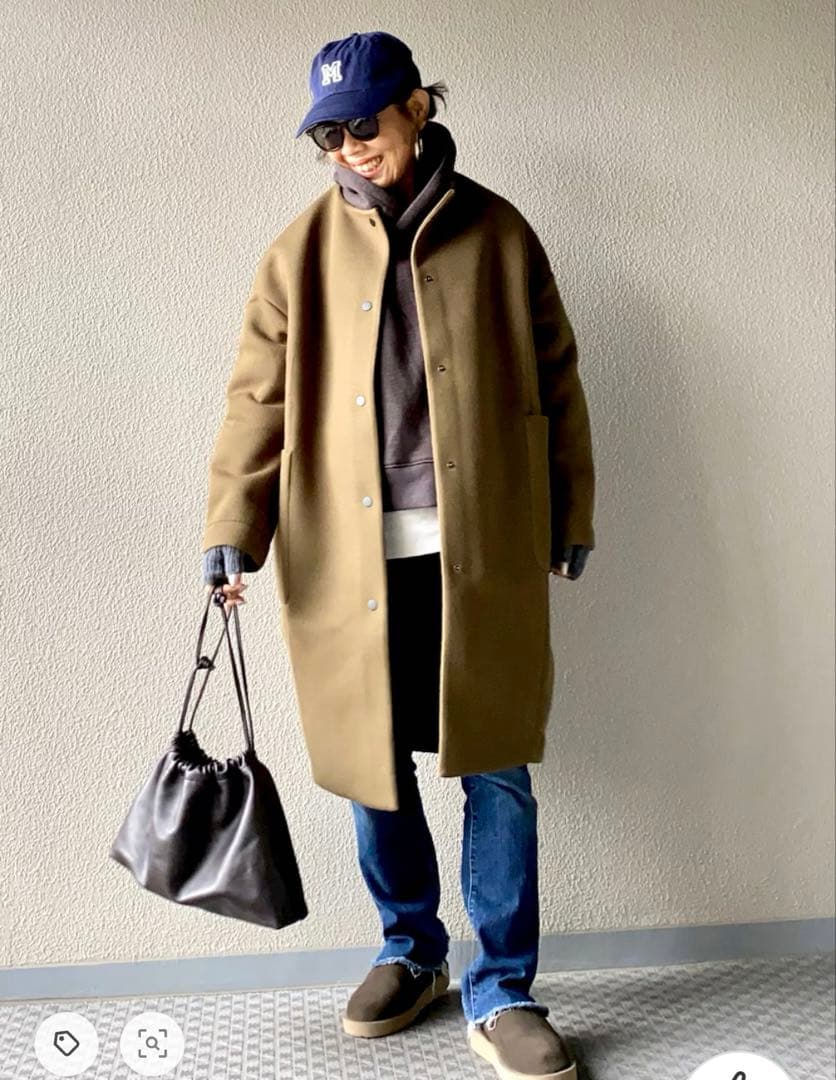 コグザビッグスモークノーカラーコート