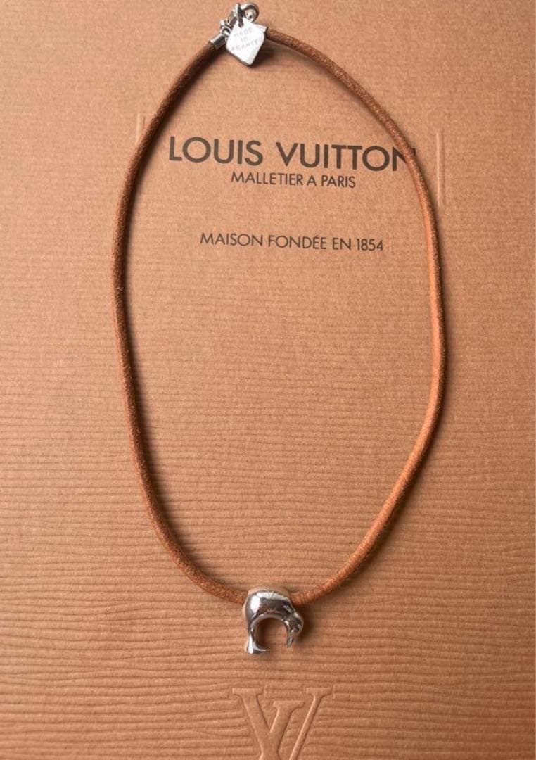 ルイヴィトン ペンダント ブレスレット レザー チョーカー ネックレス　正規品