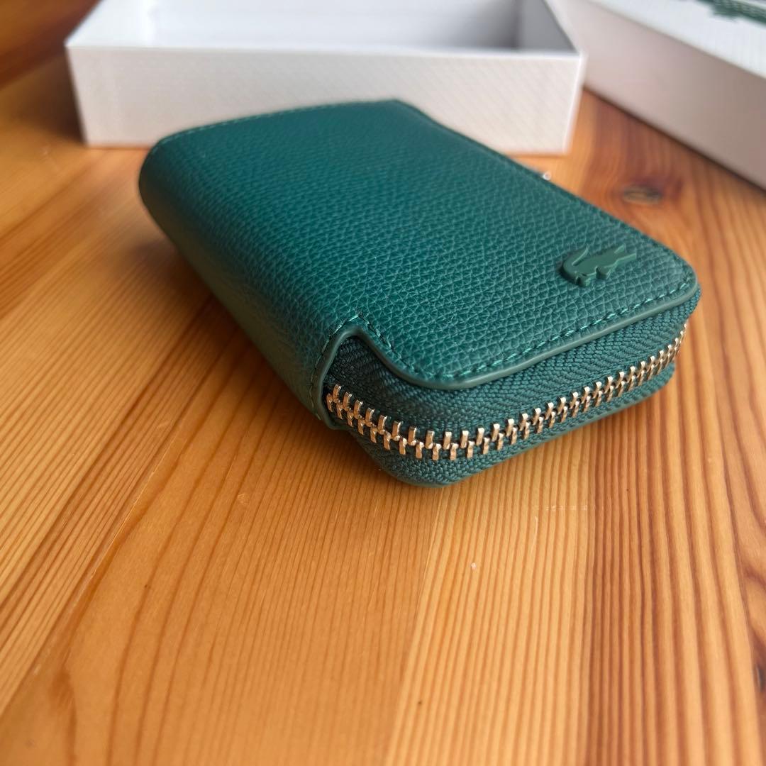 美品 LACOSTE デイリークロコ Lファスナースマートキーケース