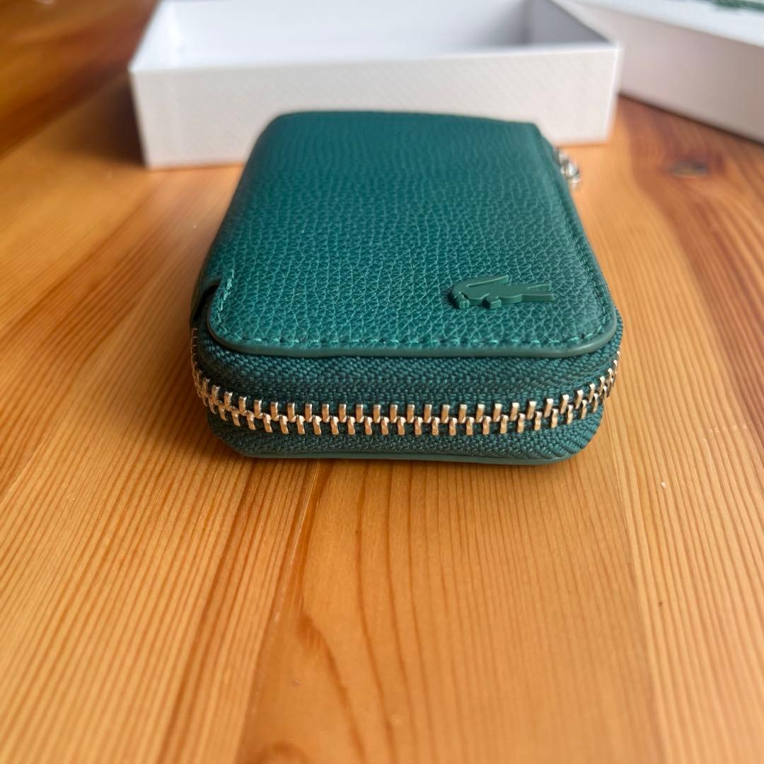 美品 LACOSTE デイリークロコ Lファスナースマートキーケース
