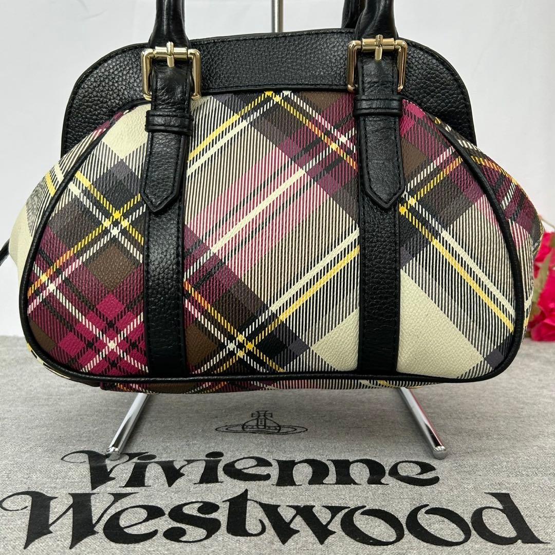 【極美品/カード付】ヴィヴィアンウエストウッド ヤスミン 2way ハンドバッグ