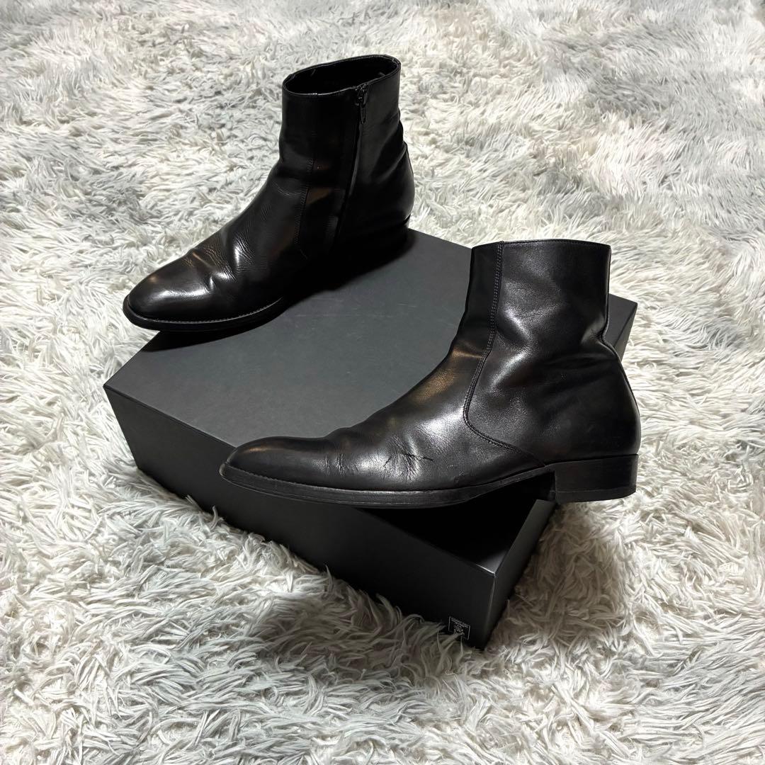 【良品】SAINT LAURENT PARIS 本革 サイドジップ 41