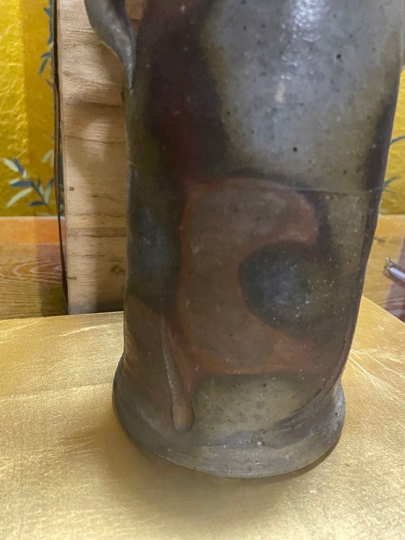 備前焼　花瓶　伊勢崎満