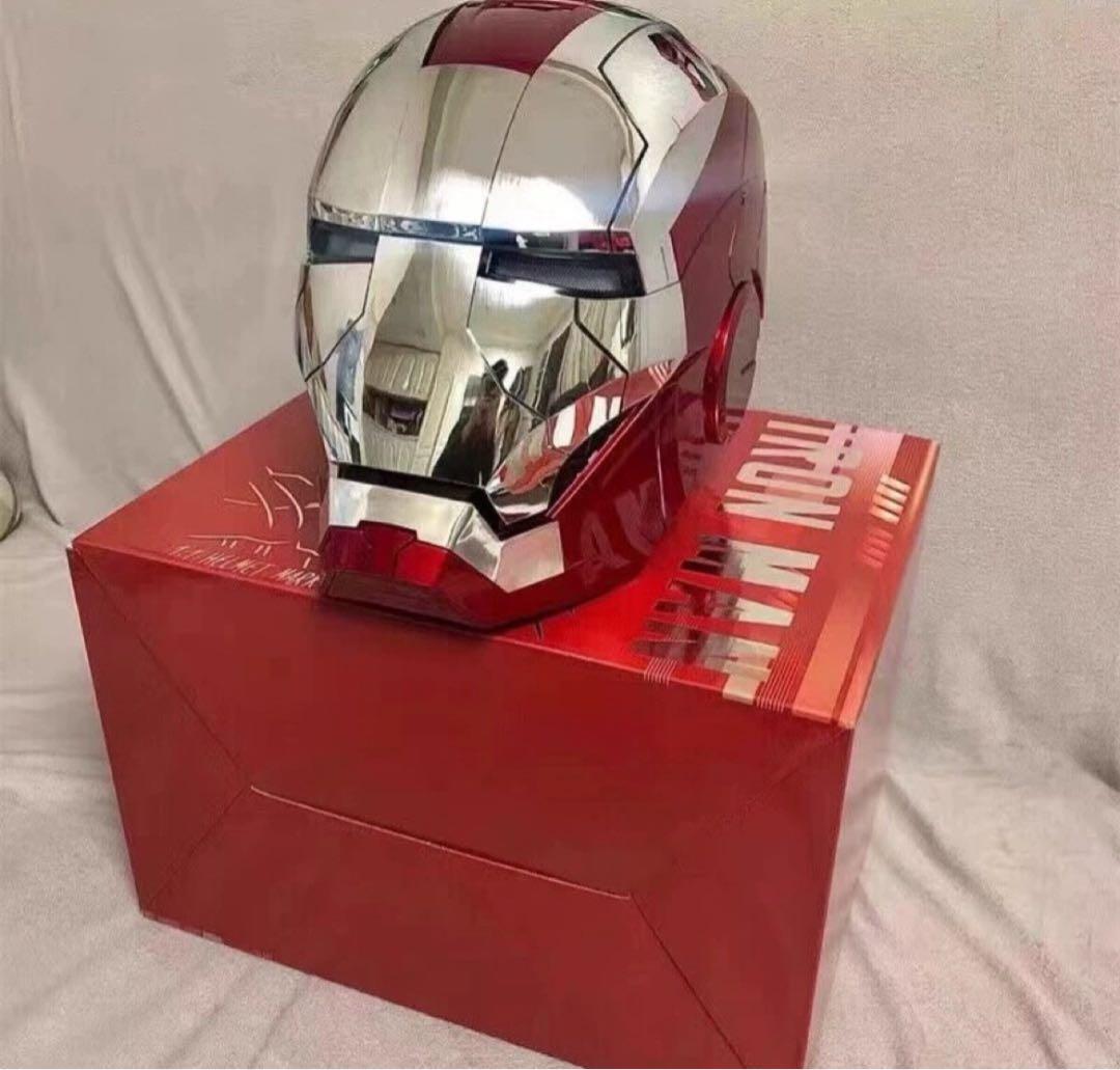 新品AUTOKINGアイアンマン マーク5 MK5 マスク 銀