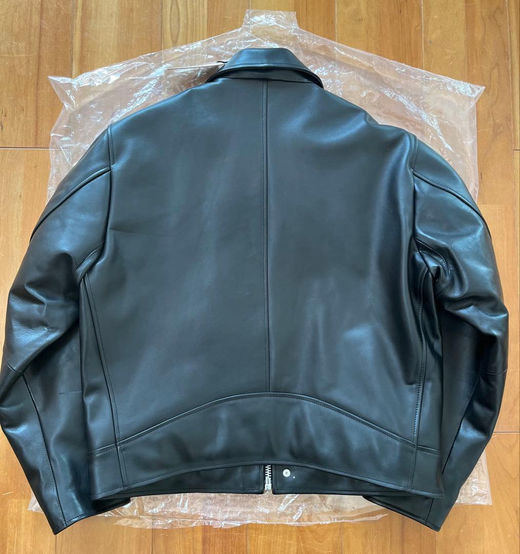 新品 黒M 25AW STUSSY BIKER JACKET LEATHER