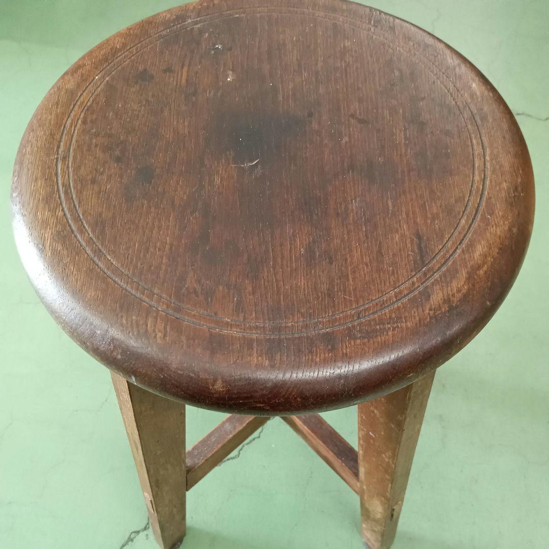 アンティーク レトロ 木製 スツール