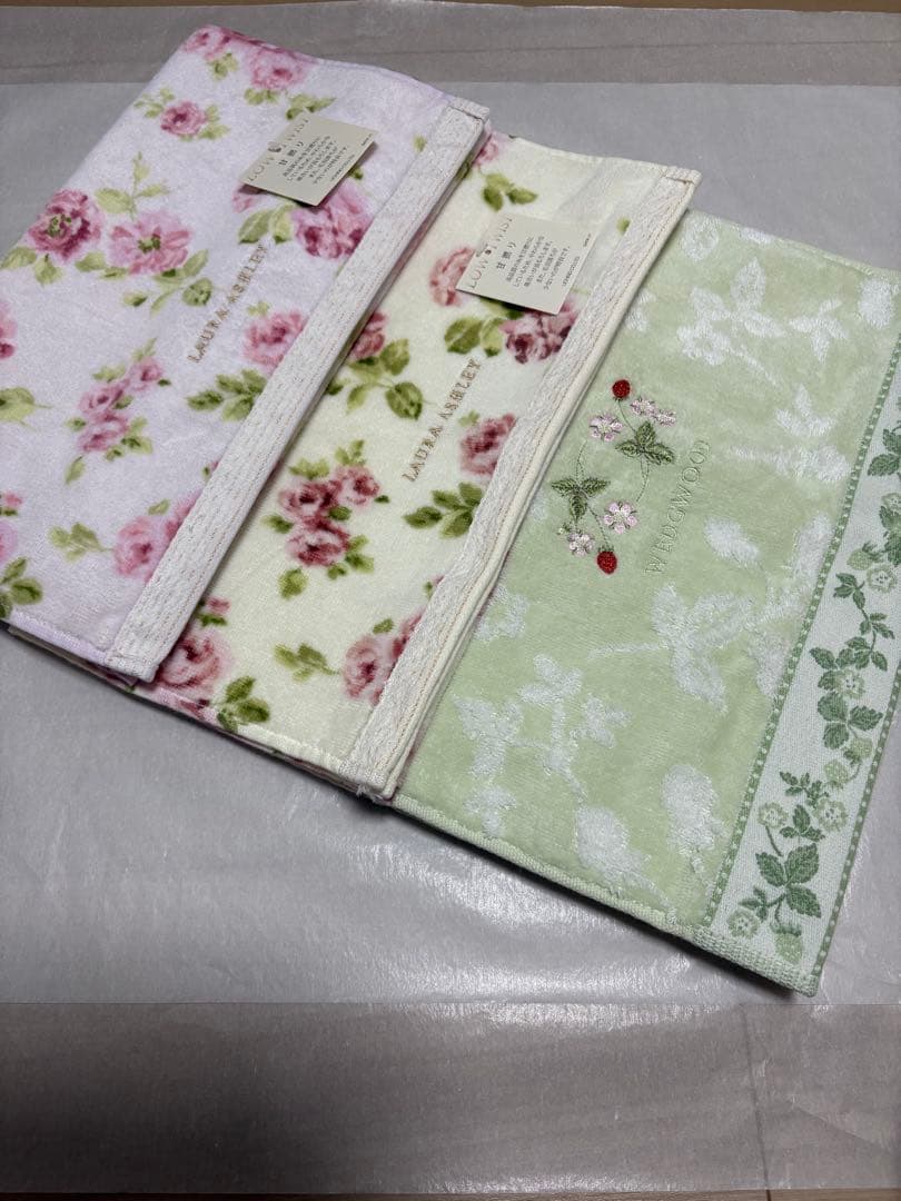 ローラアシュレイ♡ウェッジウッド♡フェイスタオルセット♡