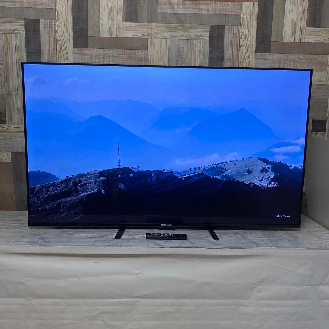 即日受渡❣️送料込2年前購入DMM55型4K液晶モニター YouTubeネトフリ可