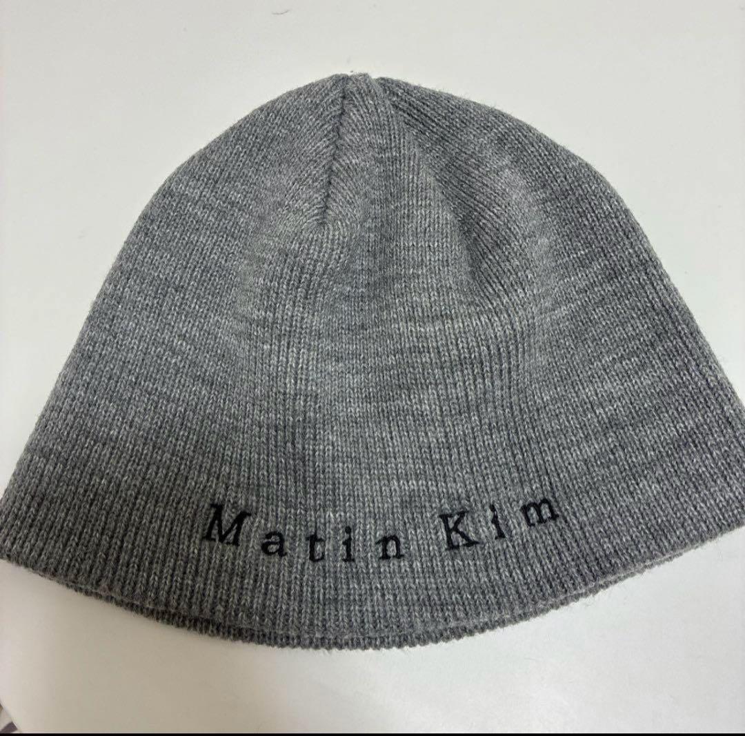 ま*。様 Matin Kim グレー ニット帽 momo着用
